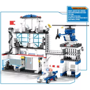 Lego Stad Polisstation Polishögkvarter byggstens
